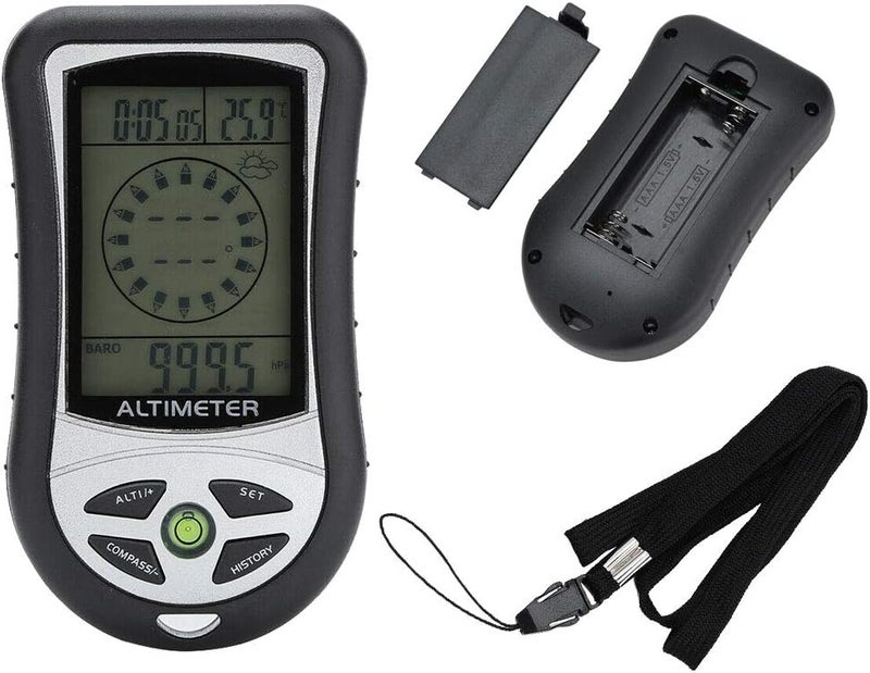 Moofey Multi Function Altimeter, 8 in 1 Digital Compass, Barometer, Thermometer, Hiking Safety Tool for Outdoor Hiking - Image 5